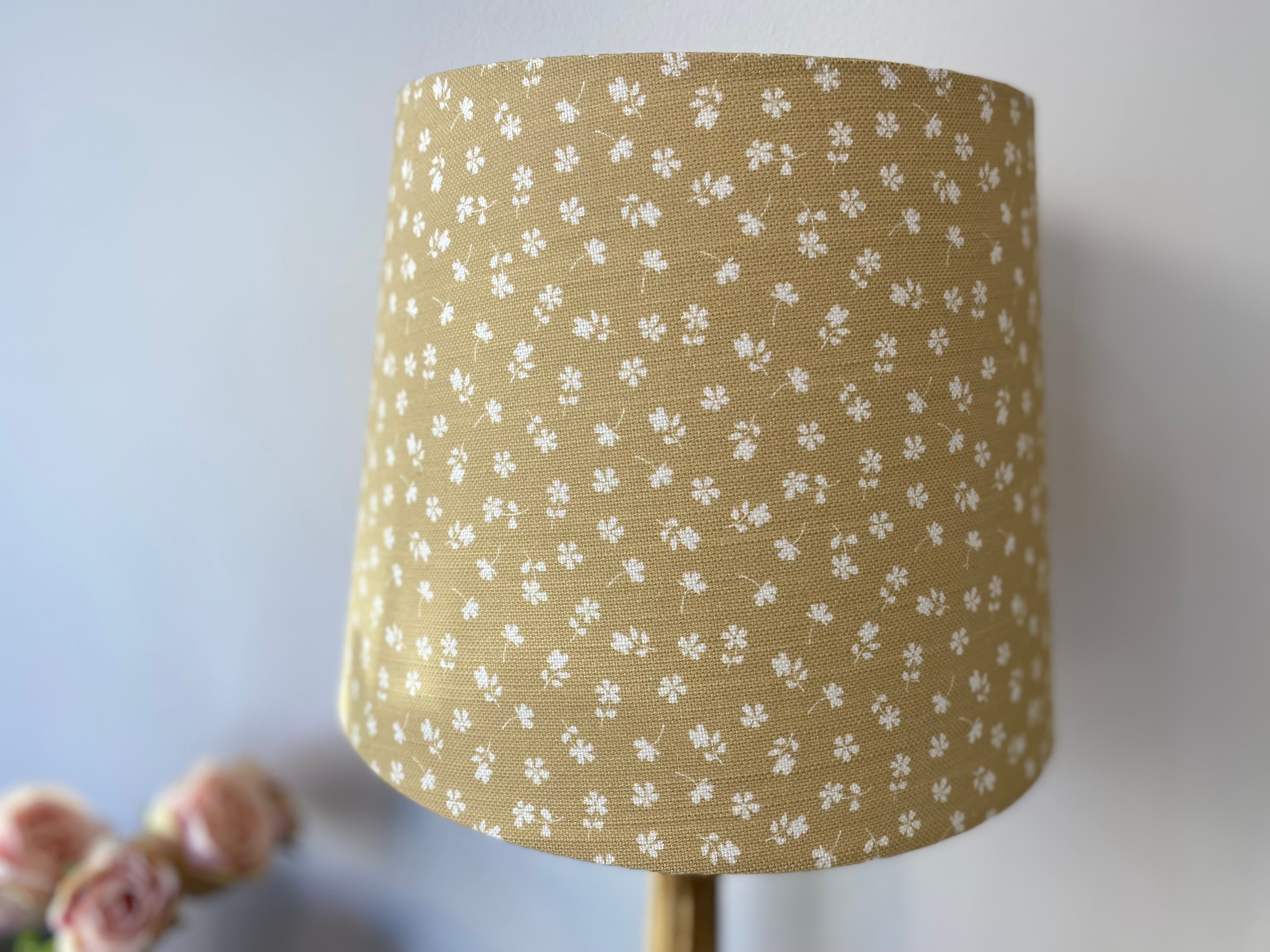 Empire Lampshade - Linen and Rose - Ditsy Parsnip - 25cm