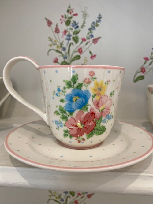 Cup and Saucer - Josefina - Greengate