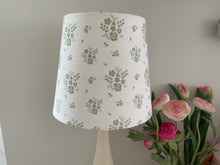Load image into Gallery viewer, Empire Lampshade - Linen &amp; Rose - Damson - Fog on White - 20cm Empire
