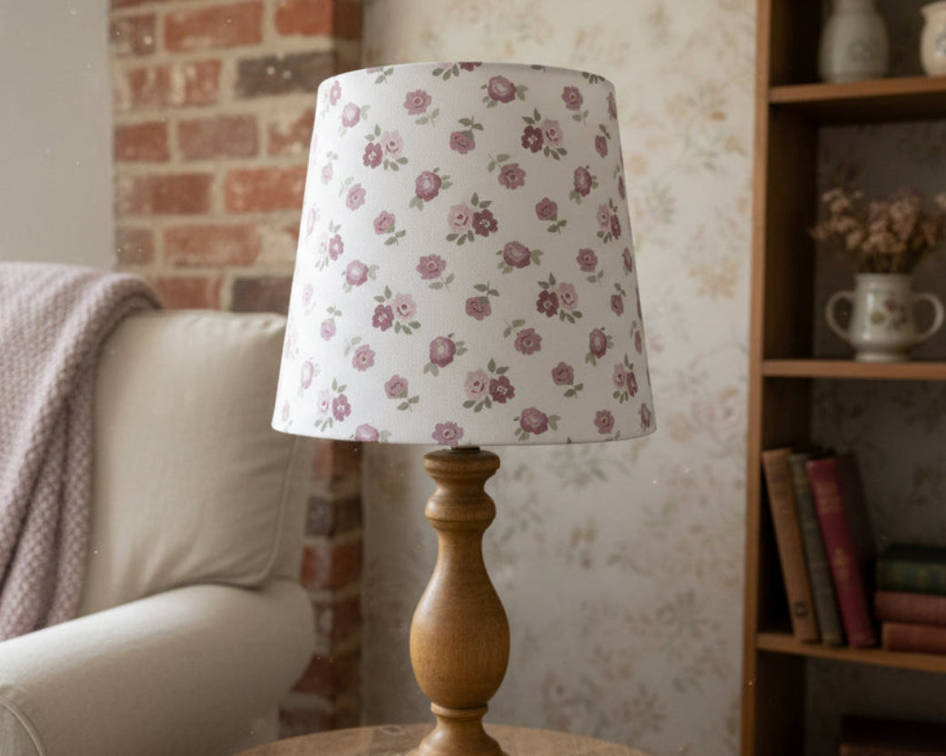 Empire Lampshade - Linen & Rose - Martha - White - 20cm Empire