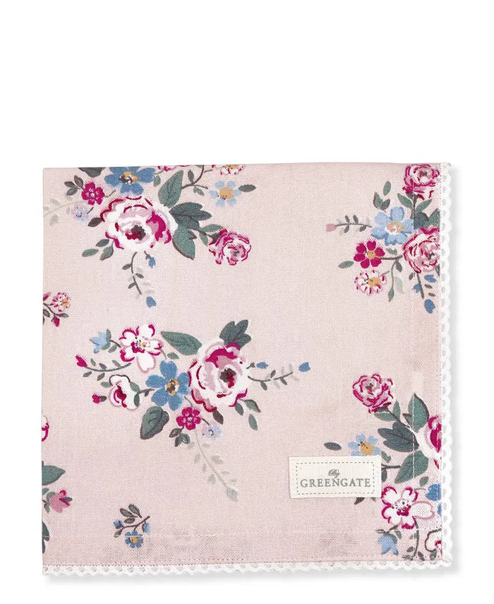 Pretty Cotton Napkins  - Inge-Marie Pale Pink by GreenGate