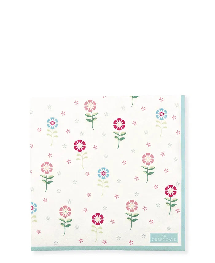 Paper Napkins Noella white by Greengate