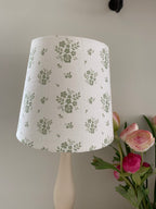 Empire Lampshade - Linen & Rose - Damson - Fog on White - 20cm Empire