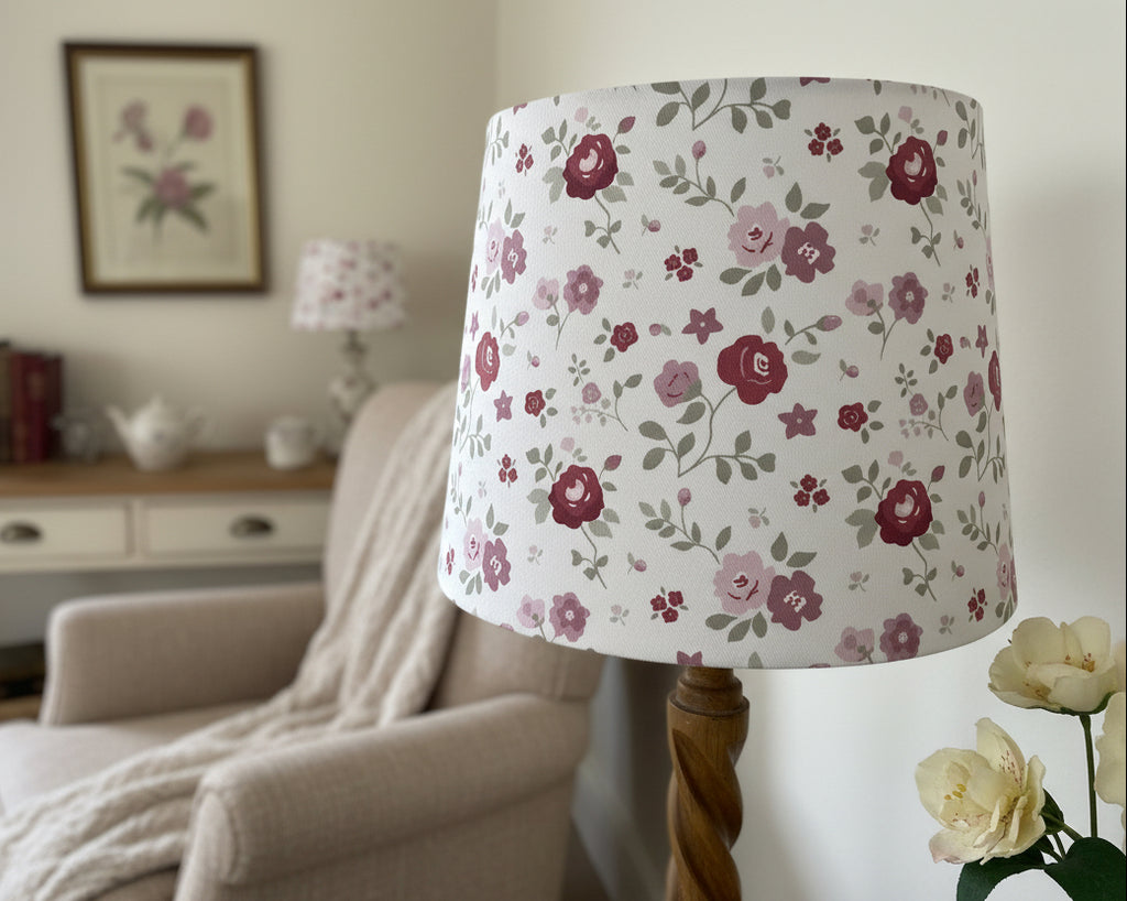 Empire Lampshade - Linen and Rose - Beatrice 25cm empire