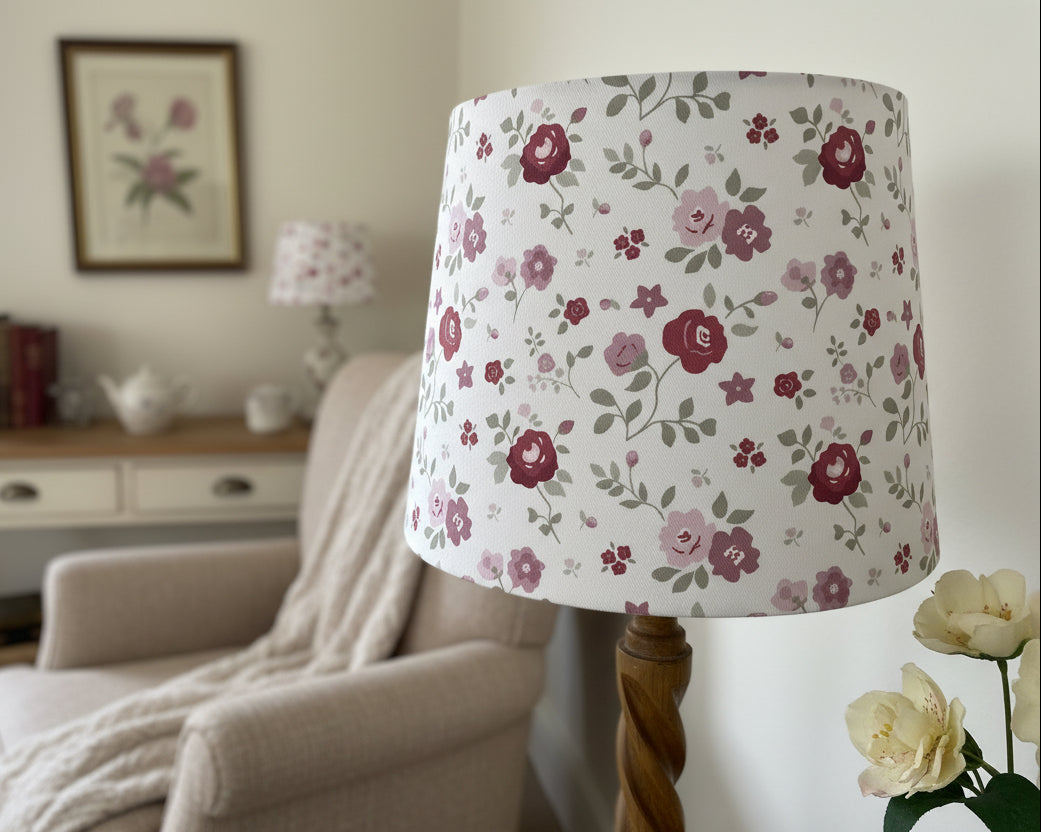Empire Lampshade - Linen and Rose - Beatrice 25cm empire