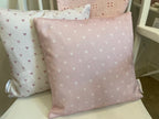 Cushion Cover - Linen and Rose Primrose Heart - 32cm x 32cm