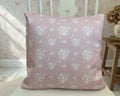 Cushion Cover - Linen and Rose Primrose Damson - 32cm x 32cm