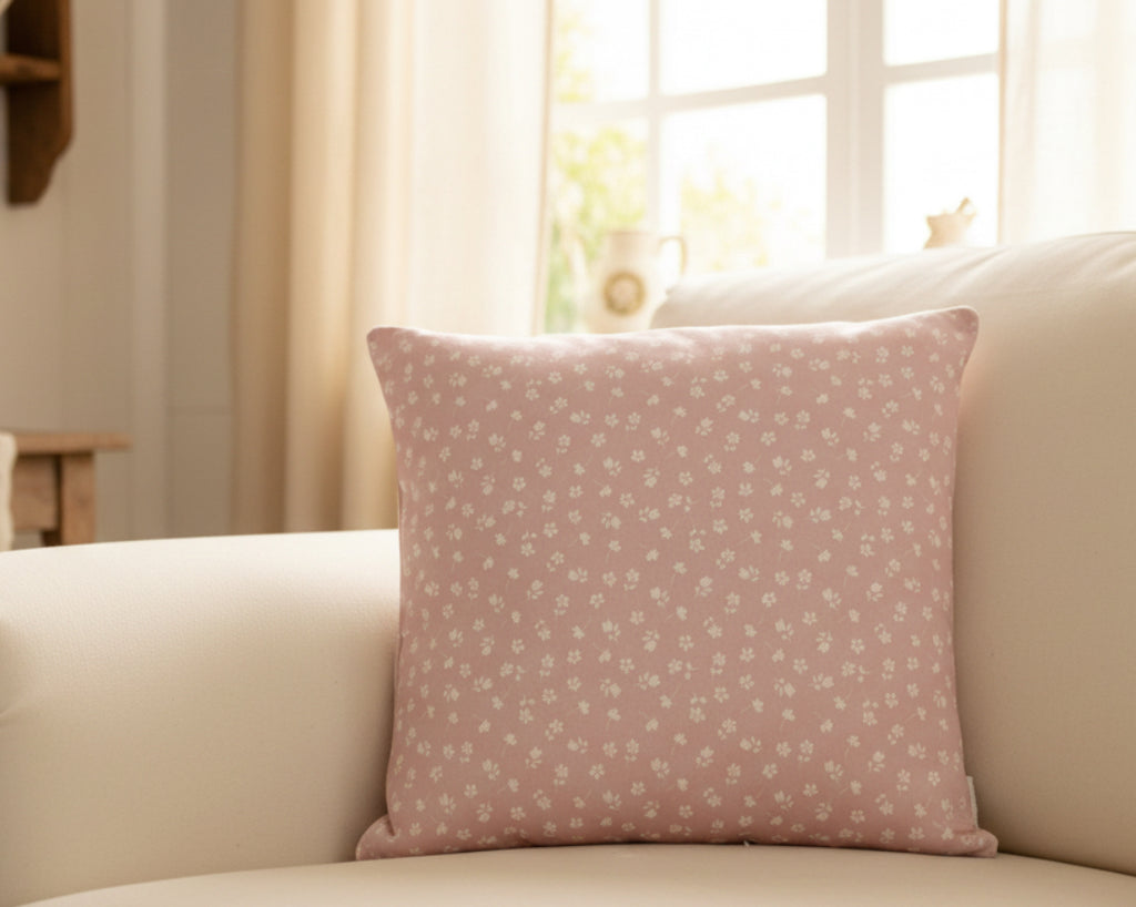 Cushion Cover - Linen and Rose Primrose Ditsy - 32cm x 32cm