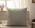 Cushion Cover - Linen and Rose Fog (green) Ditsy  - 32cm x 32cm