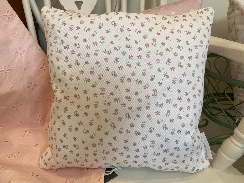 Cushion Cover - Linen and Rose Ditsy Primrose multi  - 32cm x 32cm