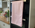 Tea Towel - Linen and Rose - Hearts  - Primrose Pink