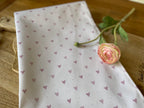 Tea Towel - Linen and Rose - Hearts  - Foxglove hearts