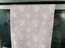Load image into Gallery viewer, Tea Towel - Linen and Rose - Damson  - Primrose Pink
