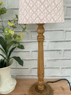 Lampbase - Ruth column Mango Wood in Old Pine - 45cm