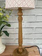 Lampbase - Ruth column Mango Wood in Old Pine - 45cm
