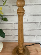 Lampbase - Ruth column Mango Wood in Old Pine - 45cm