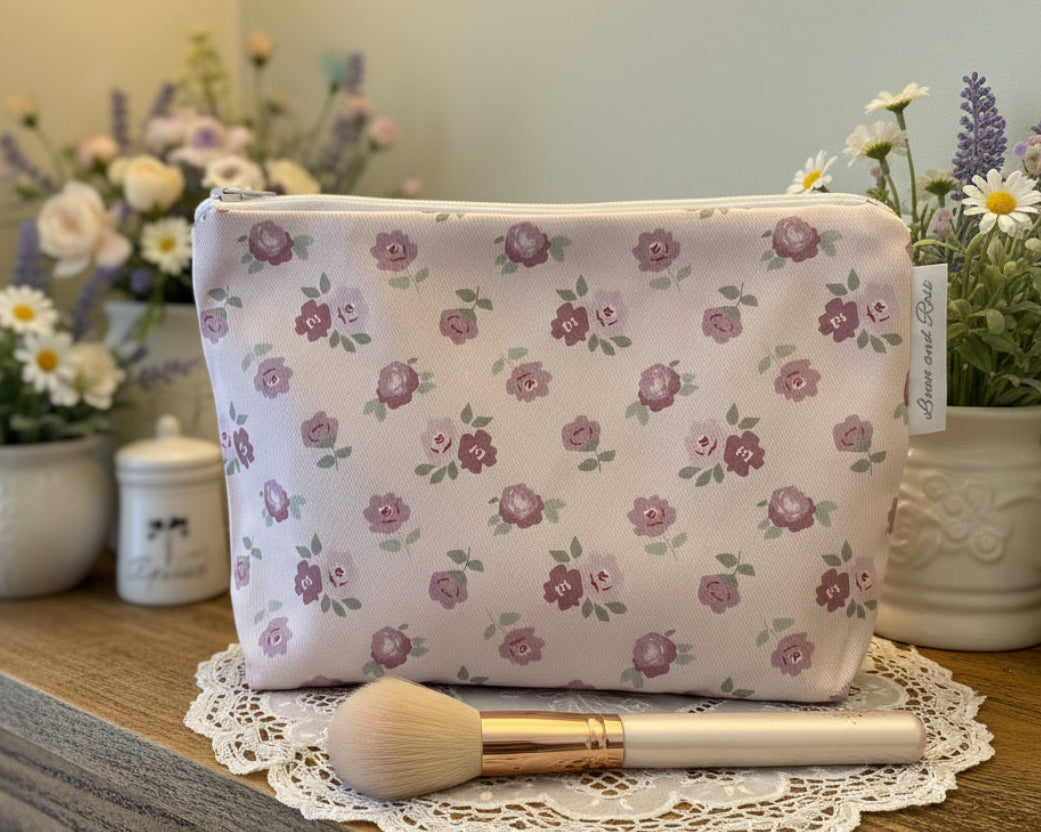 Cotton Cosmetic bag - Martha Pink