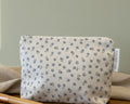 Cotton Cosmetic bag - Ditsy Blue multi