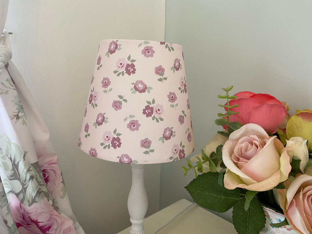 Mini Empire Lampshade - Linen & Rose - Martha Pink - 15cm