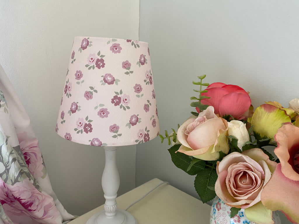 Mini Empire Lampshade - Linen & Rose - Martha Pink - 15cm