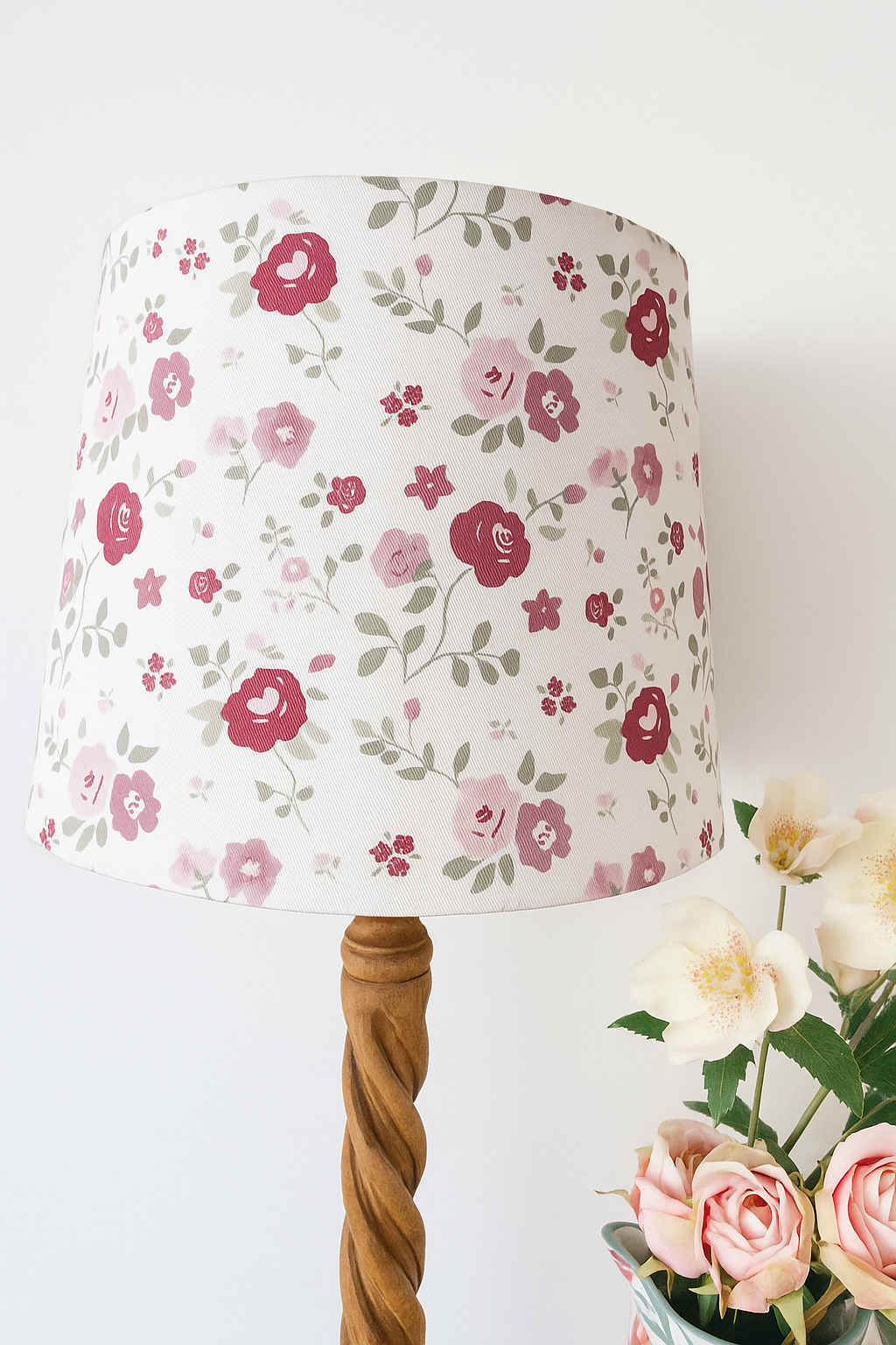 Empire Lampshade - Linen and Rose - Beatrice 25cm empire