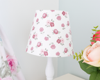 Mini Empire Lampshade - Linen & Rose - Martha on White - 15cm