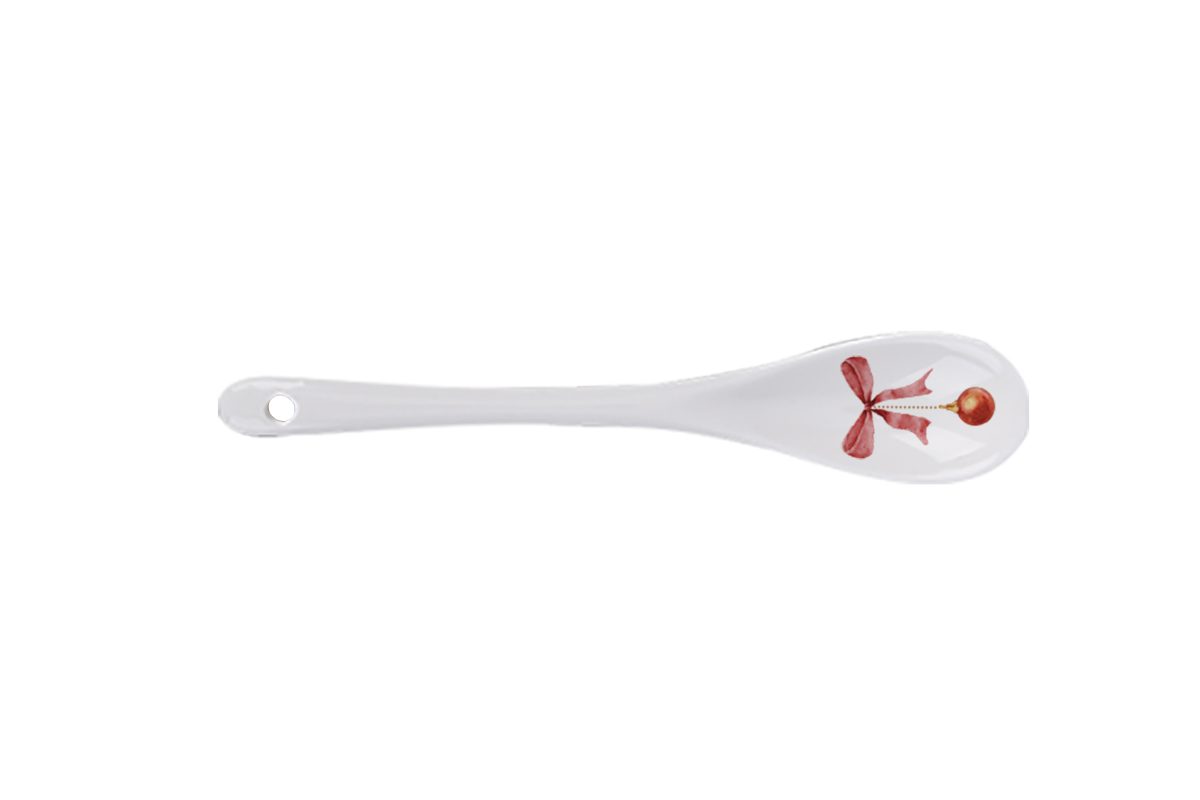 Isabelle Rose -  Porcelain Spoon 13cm - Happy Holidays - Christmas