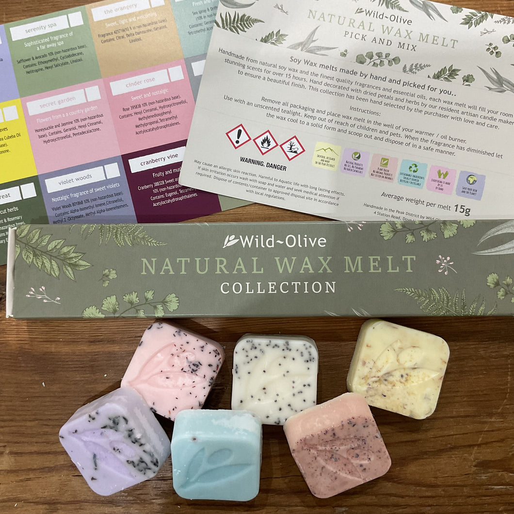 Wild Olive - Wax Melt Gift set - 6 Gift box