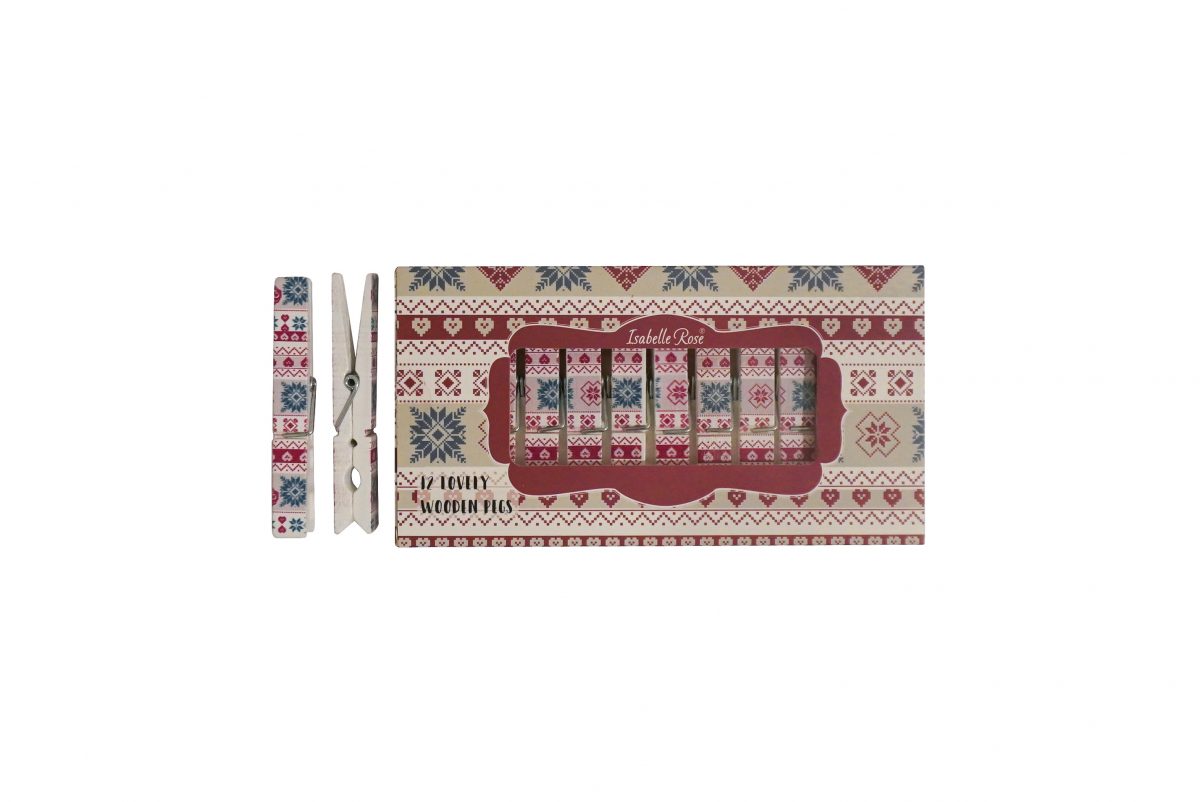 Isabelle Rose - Pretty Pegs - Hygge Festive pegs