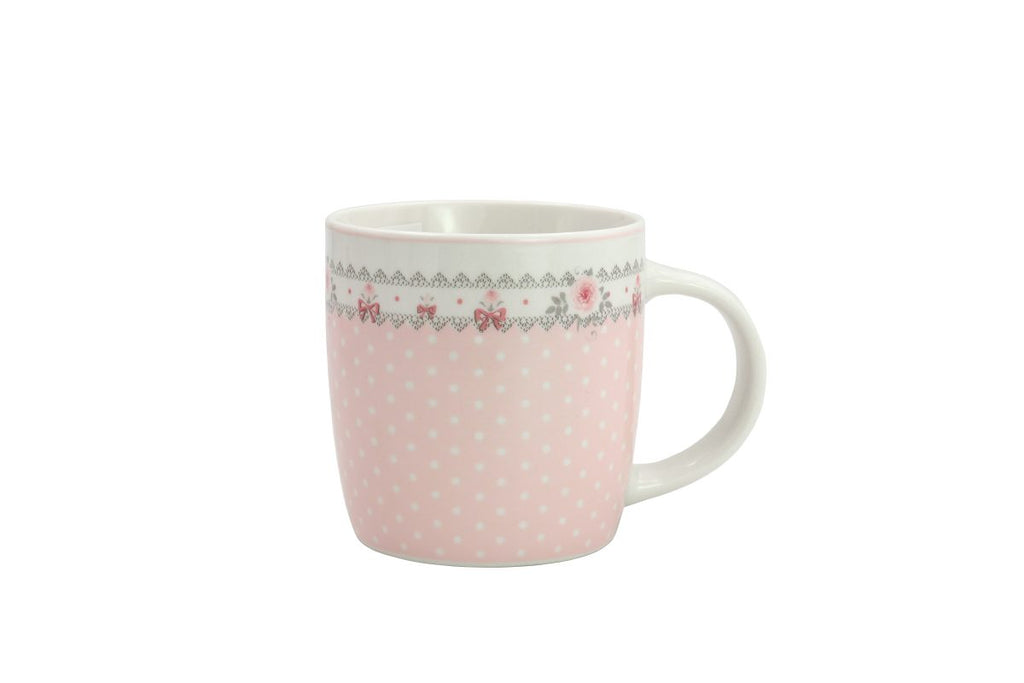 Isabelle Rose - Mug - Pink Roses and Dots