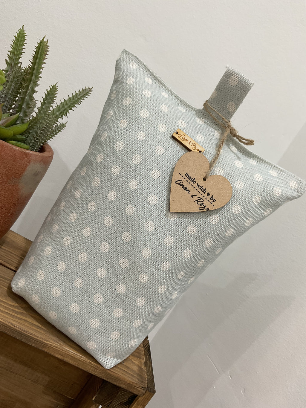 Doorstop - Sarah Hardaker - Pale Blue Spotty