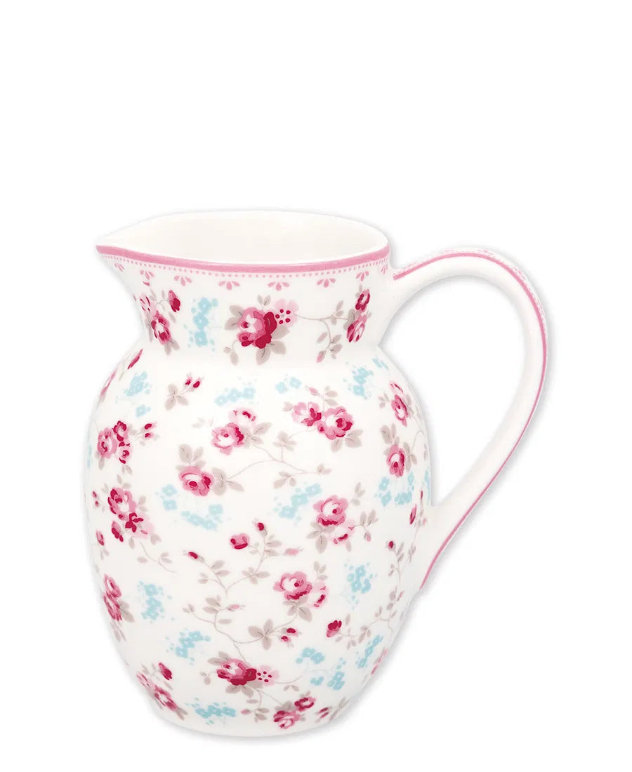 Ceramic Jug 0.5L - Elsy White - Greengate