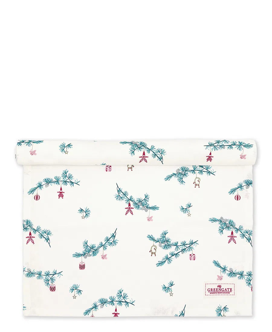 Table Runner Juana White - Greengate Christmas