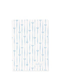 Pretty Cotton Tea Towel. - Blue Dolobella by Greengate