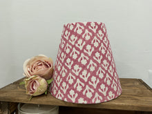 Load image into Gallery viewer, Candle Clip Lampshade - Peony and Sage - Gozo Tuscan Red
