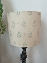 Load image into Gallery viewer, Lampshade - Sarah Hardaker - Amelie Duck Egg and pink 25cm drum
