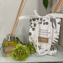 Load image into Gallery viewer, Handmade Botanical Reed Diffuser - The Orangery - Wild Olive
