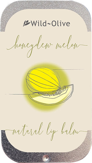 Natural Lip Balm - Wild Olive - Honeydew Melon