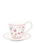 Cup and Saucer - Elsy White - Greengate