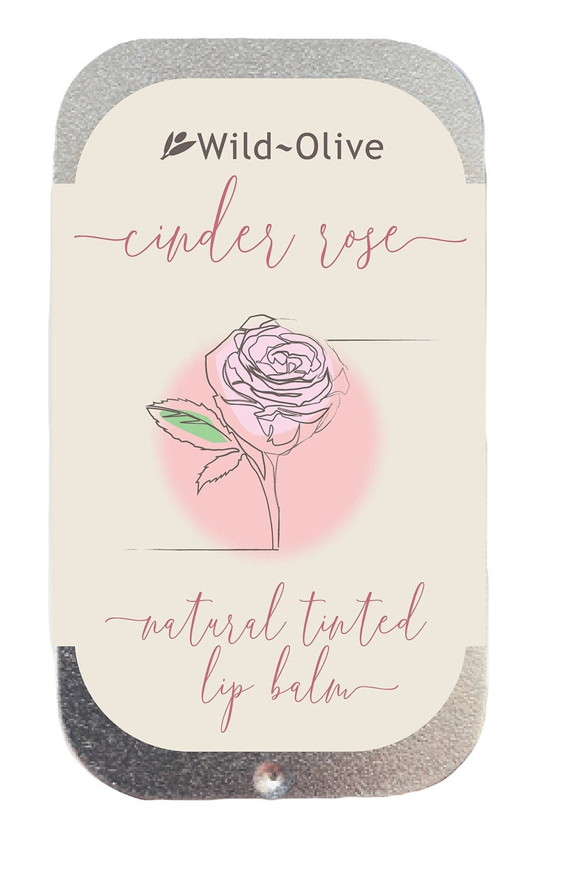 Natural Lip Balm - Wild Olive - Cinder Rose