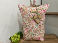 Load image into Gallery viewer, Weighted Doorstop - Sarah Hardaker - Vintage Paisley Coral/green
