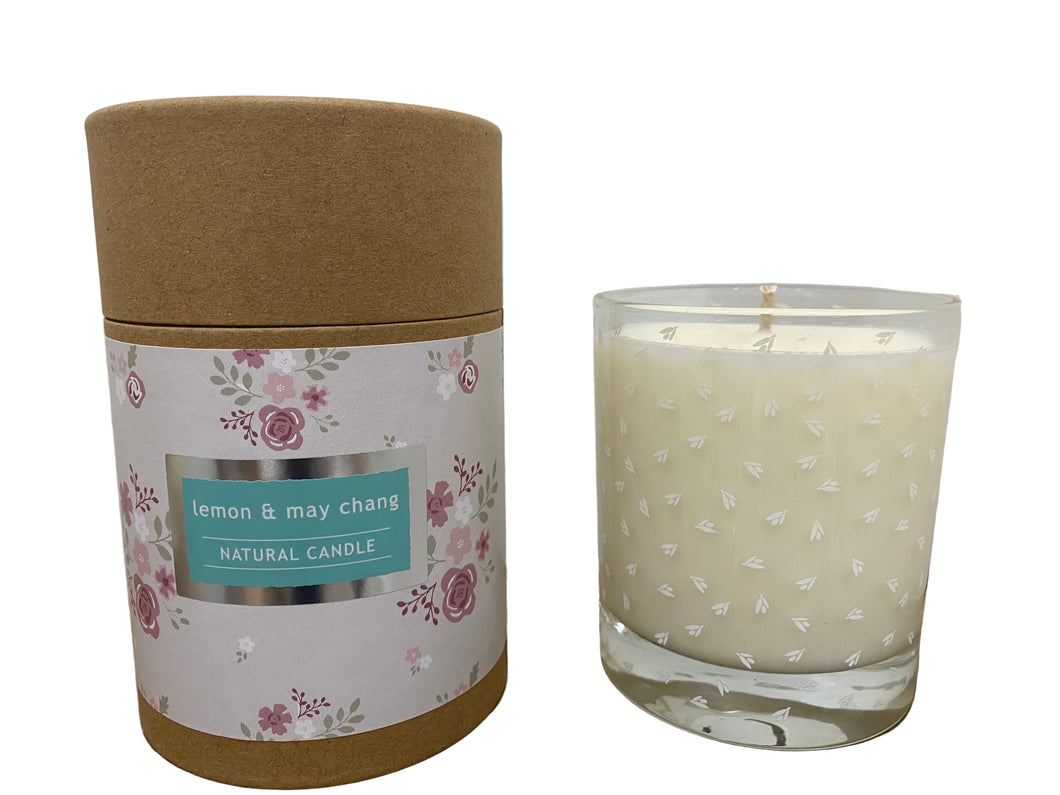 Handmade Natural Candle - Lemon & May Chang
