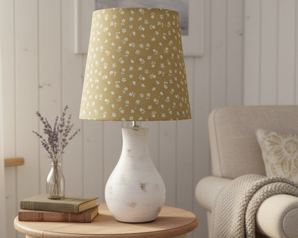 Empire Lampshade - Linen & Rose -  Ditsy Parsnip - 20cm Empire