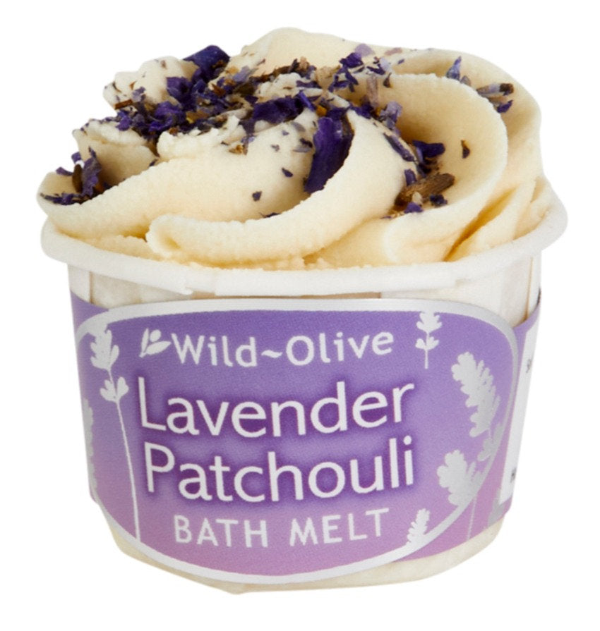 Bath Melt - Wild Olive - Lavender and Patchouli