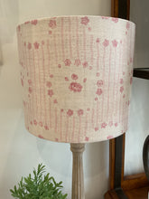 Load image into Gallery viewer, Lampshade - Peony and Sage Betty linen - 25cm Drum lampshade
