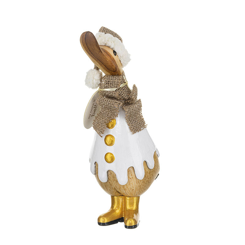 DCUK - Guilded Caramel Christmas - White jumper and Hat
