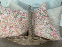 Load image into Gallery viewer, Cushion Cover - Sarah Hardaker - Coral Paisley 32cm x 32cm
