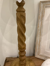 Load image into Gallery viewer, Lampbase - Twisted Candlestick Table Lamp - Mango Wood - 450mm
