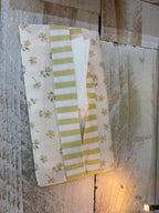 Pocket Tissue cover - Linen and Rose - Ditsy Parsnip