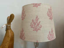 Load image into Gallery viewer, Empire Lampshade - Peony and Sage - Olivia linen in Jemima red- 25cm
